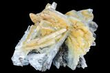 Blue, Bladed Barite Crystal Cluster - Morocco #103381-1